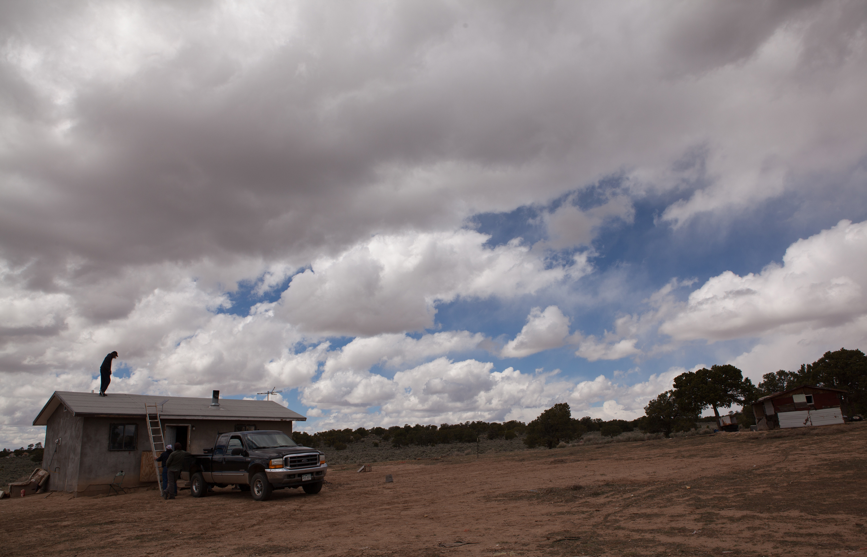 The vast landscape on the Navajo reservation The vast landscape on the Navajo reservation